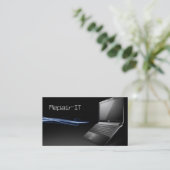 Computer, PC-Reparaturkarte Visitenkarte (Stehend Vorderseite)
