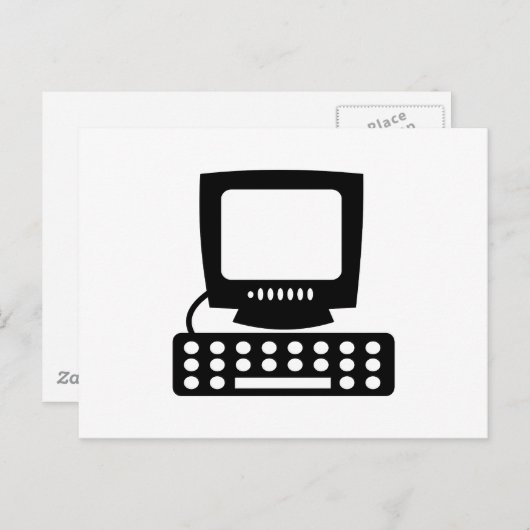 Computer Postkarte (Vorne/Hinten)