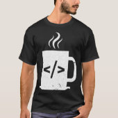 Computer-Programmierer Kaffee Funny Javascript Pro T-Shirt (Vorderseite)