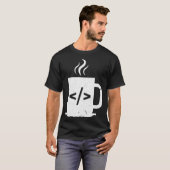 Computer-Programmierer Kaffee Funny Javascript Pro T-Shirt (Vorne ganz)