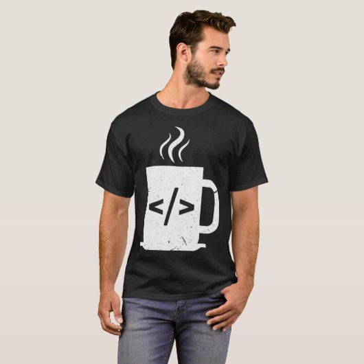 Computer-Programmierer Kaffee Funny Javascript Pro T-Shirt (Vorne ganz)