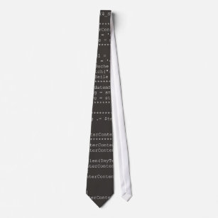 Computer programming source code krawatte