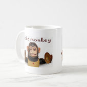 Computer Prorgrammer Code-Affe-Kaffeetasse-Tasse Kaffeetasse (Vorderseite Links)