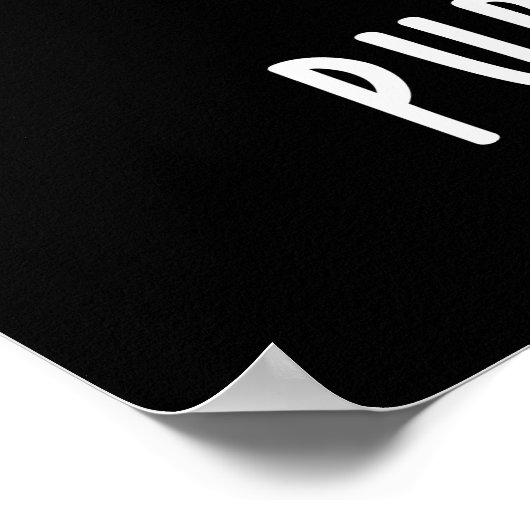 Computer Purr-Grammer Funny Cat Pun Dark BG Poster (Ecke)