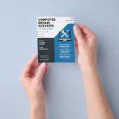 Computer Repair Services Blue  Flyer (Gruppe)