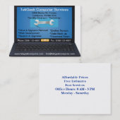 Computer-Reparatur-u. Service-Visitenkarte Visitenkarte (Vorne/Hinten)