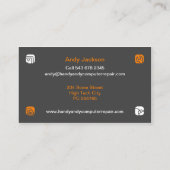 Computer-Reparatur-Visitenkarte Visitenkarte (Rückseite)