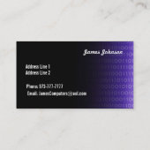 Computer-Reparatur-Visitenkarten Visitenkarte (Rückseite)