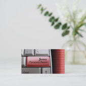 Computer-Reparatur-Visitenkarten Visitenkarte (Stehend Vorderseite)