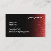 Computer-Reparatur-Visitenkarten Visitenkarte (Rückseite)