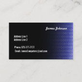 Computer-Reparatur-Visitenkarten Visitenkarte (Rückseite)