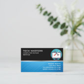 Computer reparieren Service-Berufliches Geschäftsa Visitenkarte (Stehend Vorderseite)