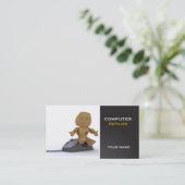 Computer repariert Visitenkarte (Stehend Vorderseite)