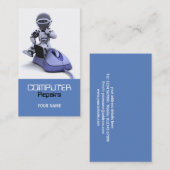 Computer repariert Visitenkarte (Vorne/Hinten)