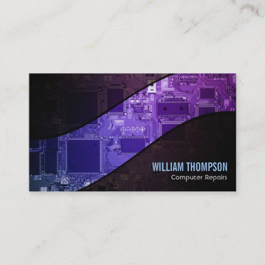 Computer repariert Visitenkarten Visitenkarte (Vorderseite)