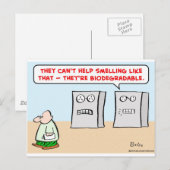 Computer riechen biologisch abbaubar postkarte (Vorne/Hinten)