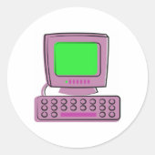 Computer Runder Aufkleber (Vorderseite)