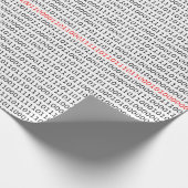 Computer Science Binary (Schwarz und Rot) Geschenkpapier (Ecke)