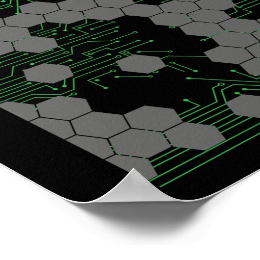 Computer Science Circuit Board Poster (Ecke)