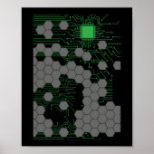 Computer Science Circuit Board Poster (Vorne)