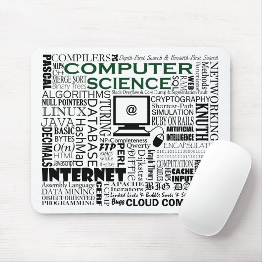 Computer Science Mousepad (Mit Mouse)
