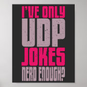 Computer Science Programmer udp Joke Poster (Vorne)