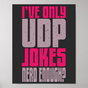 Computer Science Programmer udp Joke Poster