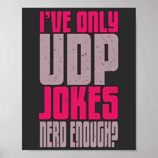 Computer Science Programmer udp Joke Poster (Vorne)