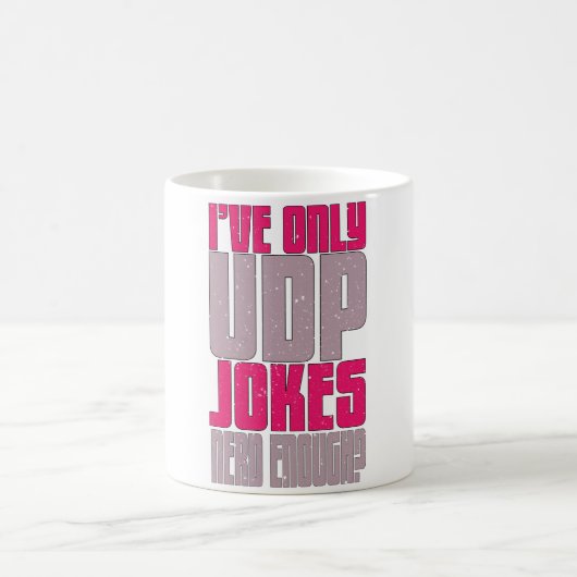 Computer Science Programmierer udp Witz Kaffeetasse (Mittel)