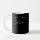 Computer Science Python Programmierer essen Code S Kaffeetasse (Links)
