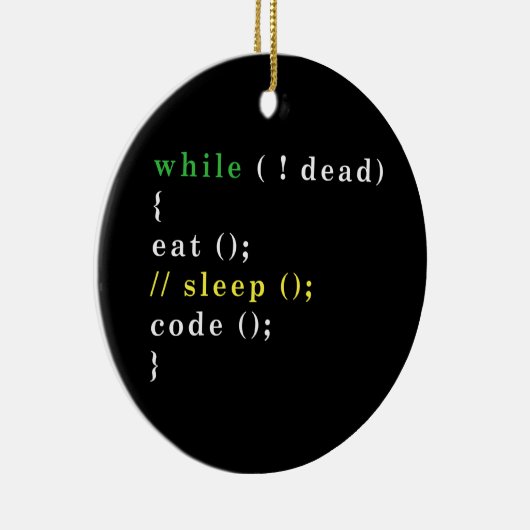 Computer Science Python Programmierer essen Code S Keramik Ornament (Rechts)