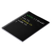 Computer Science Python Programmierer essen Code S Notizblock (Linke Seite)