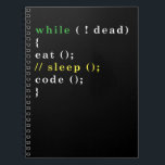 Computer Science Python Programmierer essen Code S Notizblock<br><div class="desc">Kennt jemanden,  der diesen Tee Liebe? Kaufen Sie es für sie als Geschenk. Ideal zum Tragen bei Hackathons,  bei Softwareentwicklungs-Aufgaben oder bei Zuhause.</div>