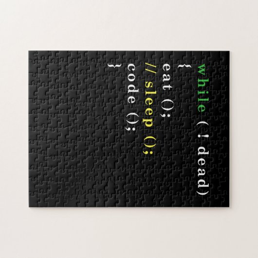 Computer Science Python Programmierer essen Code S Puzzle (Horizontal)