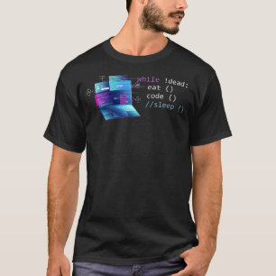 Computer Science Python Programmierer essen Code S T-Shirt