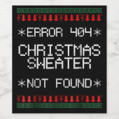 Computer Science Software Engineer Funny Lovers Weinetikett (Einzelnes Label)