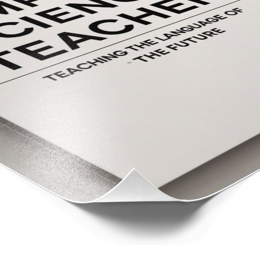 Computer Science Teacher Fotodruck (Ecke)