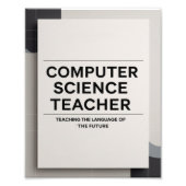 Computer Science Teacher Fotodruck (Vorne)