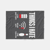 Computer Science Things I Hate Low Battery Weak Sc Fleecedecke (Vorderseite (Horizontal))