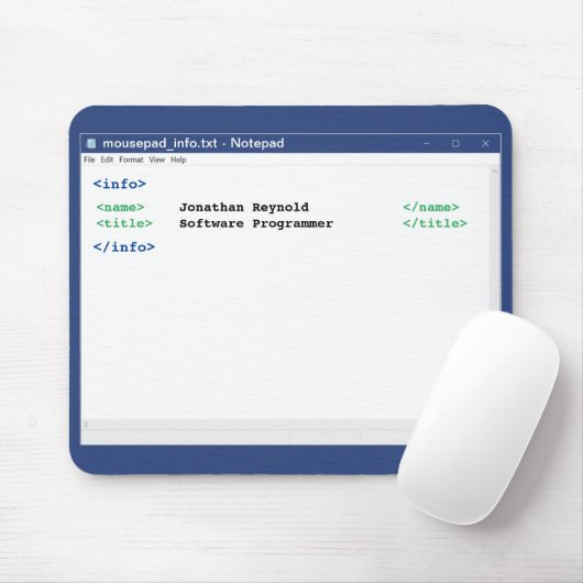 Computer Scientipad Editor Coder Format-Programmie Mousepad (Mit Mouse)