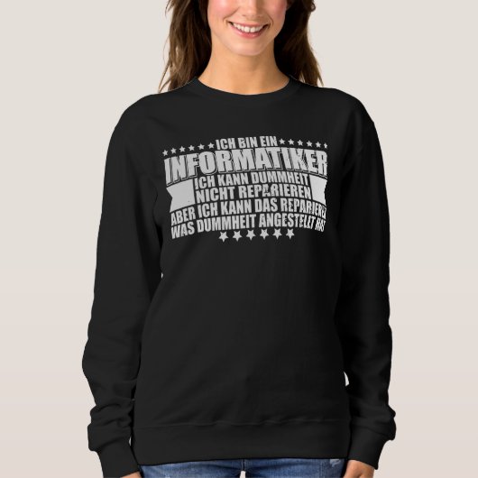 Computer Scientist Admin IT Technician Network Pro Sweatshirt (Vorderseite)