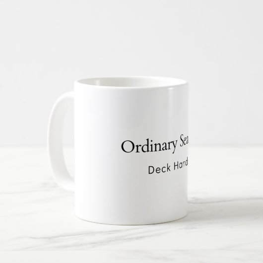 Computer Seaman Deck Hands Kaffeetasse (Vorderseite Links)