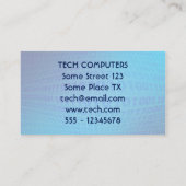 Computer-Service-Reparatur-Techniker oder PC Visitenkarte (Rückseite)