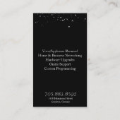 Computer-Service-u. Programmierer-Visitenkarte Visitenkarte (Rückseite)