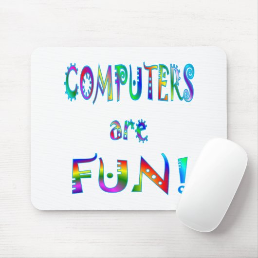 Computer sind Spaß Mousepad (Mit Mouse)