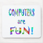 Computer sind Spaß Mousepad (Vorne)