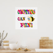 Computer sind Spaß Poster (Küche)