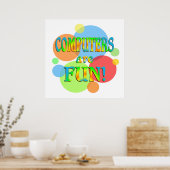Computer sind Spaß Poster (Küche)