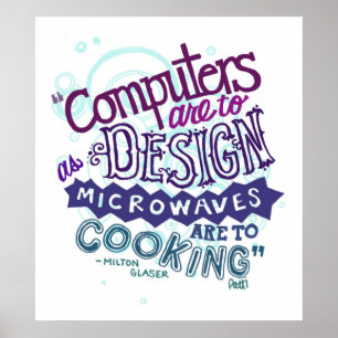 Computer sind zu entwerfen. poster