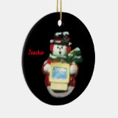 COMPUTER SNOWMAN COLLECTOR LEHRER XMAS KERAMIK ORNAMENT (Rechts)